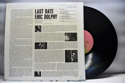 Eric Dolphy [에릭 돌피] ‎- Last Date - 중고 수입 오리지널 아날로그 LP