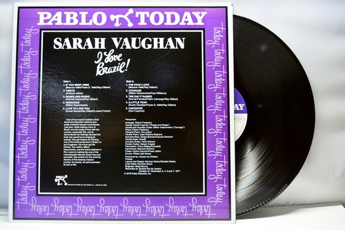 Sarah Vaughan [세라 본] - I Love Brazil! - 중고 수입 오리지널 아날로그 LP