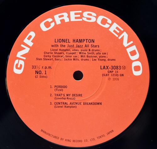 Lionel Hampton And The Just Jazz All Stars [라이오넬 햄튼] – Lionel Hampton And The Just Jazz All Stars - 중고 수입 오리지널 아날로그 LP