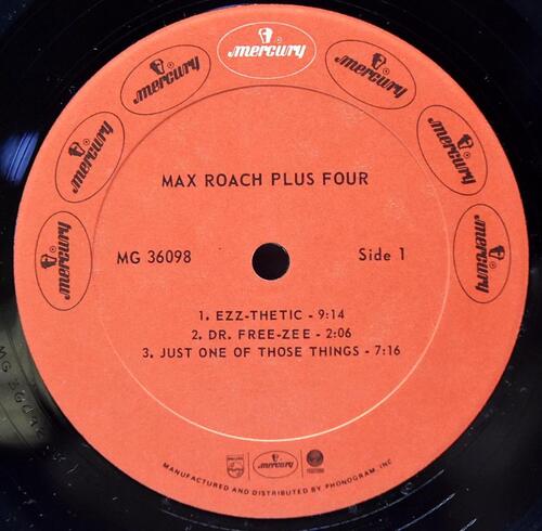 Max Roach [맥스 로치] ‎- +4 - 중고 수입 오리지널 아날로그 LP