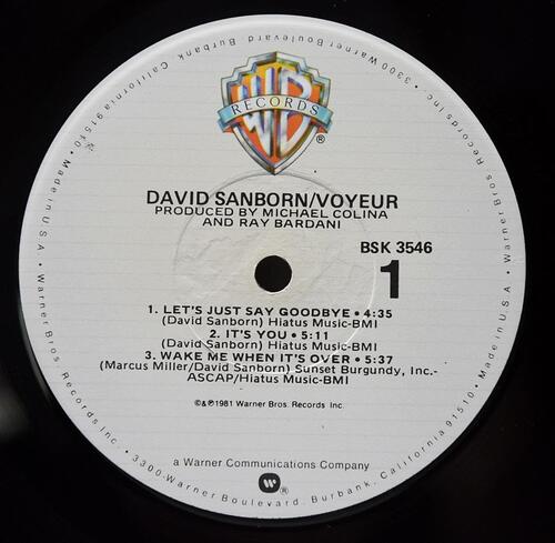 David Sanborn [데이비드 샌본] ‎- Voyeur - 중고 수입 오리지널 아날로그 LP