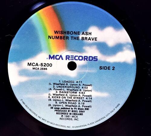 Wishbone Ash ‎[위시본 애쉬] – Number The Brave ㅡ 중고 수입 오리지널 아날로그 LP