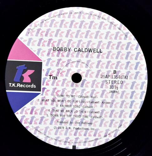 Bobby Caldwell [바비 콜드웰] - Evening Scandal ㅡ 중고 수입 오리지널 아날로그 LP