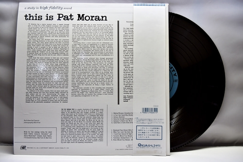 Pat Moran Trio [팻 모란] – This Is Pat Moran - 중고 수입 오리지널 아날로그 LP