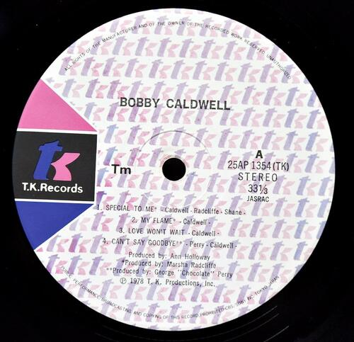 Bobby Caldwell [바비 콜드웰] - Evening Scandal ㅡ 중고 수입 오리지널 아날로그 LP