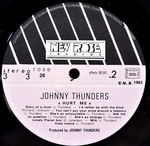 Johnny Thunders [조니 선더스] ‎– Hurt Me ㅡ 중고 수입 오리지널 아날로그 LP