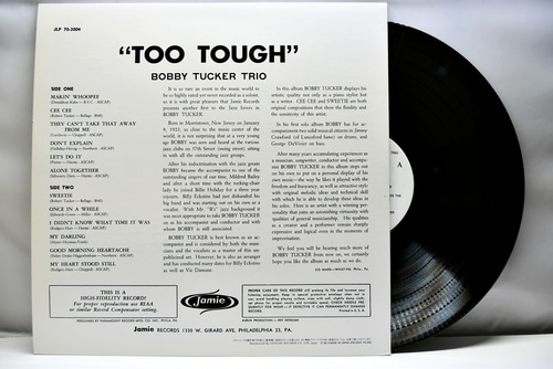 Bobby Tucker Trio [바비 터커 트리오] – Too Tough - 중고 수입 오리지널 아날로그 LP