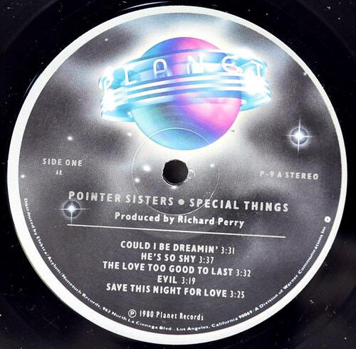 Pointer Sisters [포인터 시스터즈] – Special Things - 중고 수입 오리지널 아날로그 LP