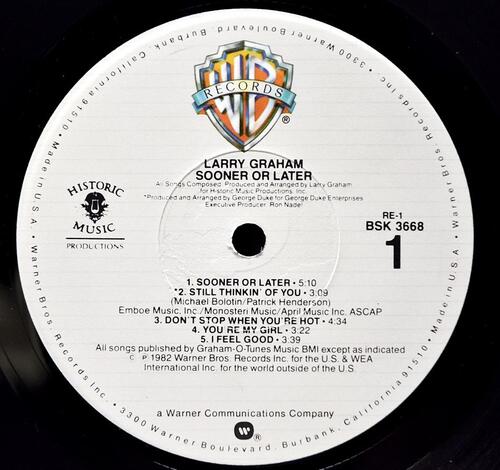 Larry Graham [레리 그레이엄] – Sooner Or Later ㅡ 중고 수입 오리지널 아날로그 LP