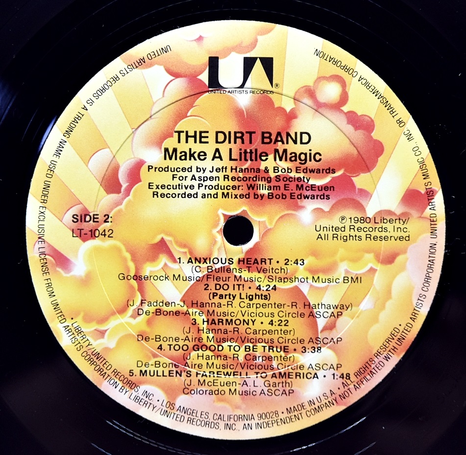 The Dirt Band [더트 밴드] – Make A Little Magic ㅡ 중고 수입 오리지널 아날로그 LP