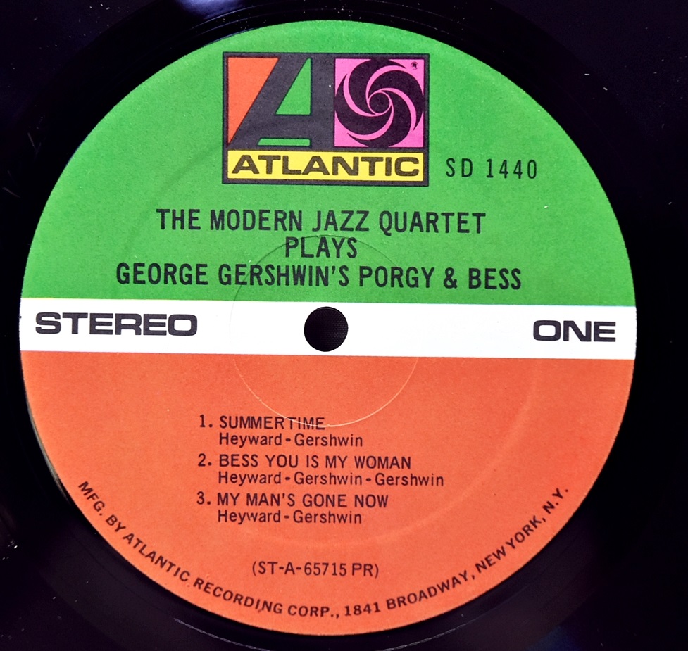 The Modern Jazz Quartet [모던 재즈 쿼텟]‎ - The Modern Jazz Quartet Plays George Gershwin&#039;s Porgy &amp; Bess - 중고 수입 오리지널 아날로그 LP