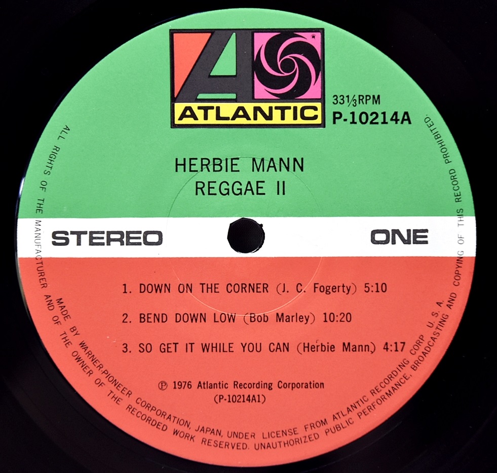 Herbie Mann [허비 만] – Reggae II - 중고 수입 오리지널 아날로그 LP