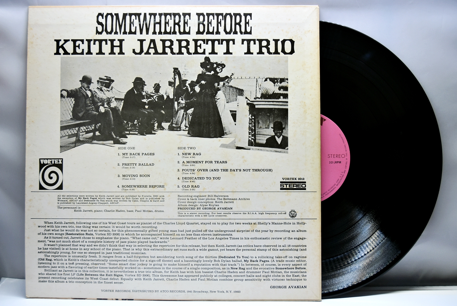 Keith Jarrett Trio [키스 자렛] – Somewhere Before - 중고 수입 오리지널 아날로그 LP