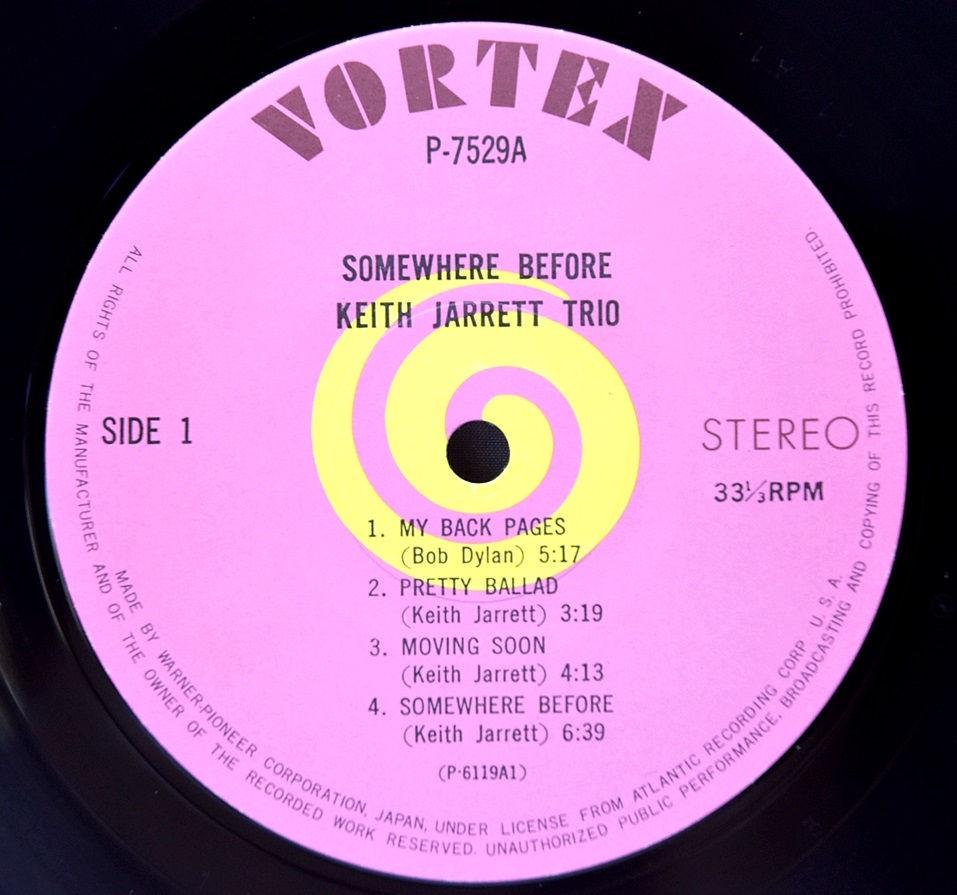 Keith Jarrett Trio [키스 자렛] – Somewhere Before - 중고 수입 오리지널 아날로그 LP