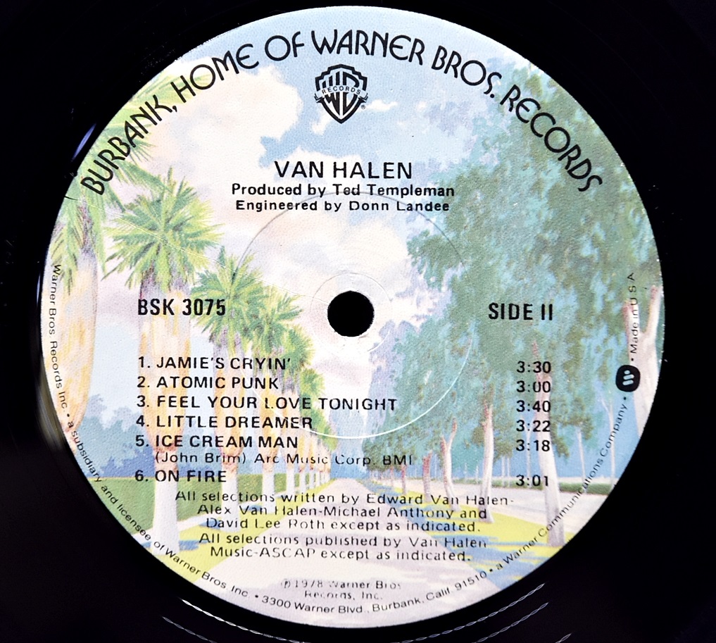 Van Halen [반 헤일런] – Van Halen (USA 1st Pressing) ㅡ 중고 수입 오리지널 아날로그 LP