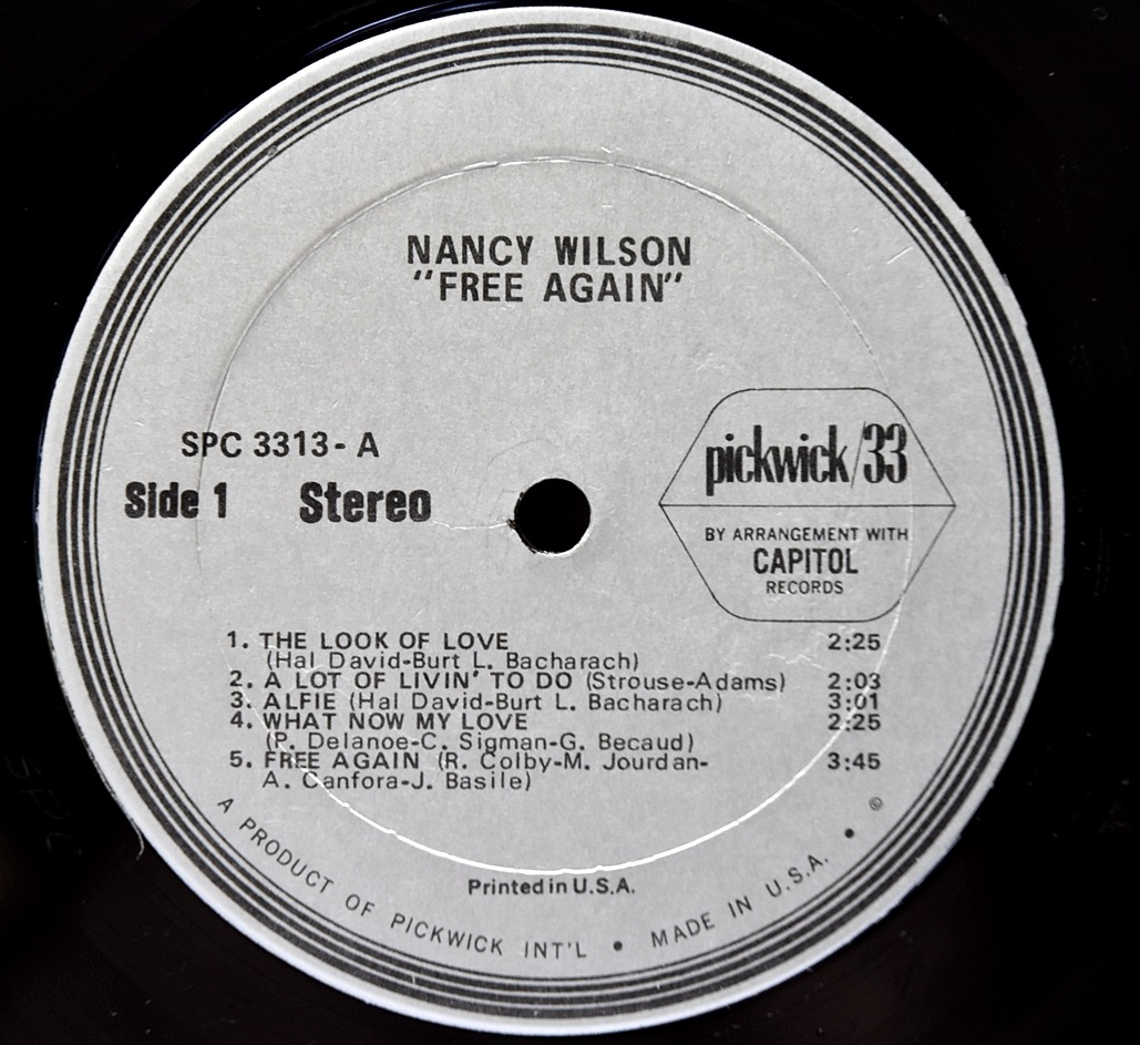 Nancy Wilson [낸시 윌슨] – Free Again - 중고 수입 오리지널 아날로그 LP