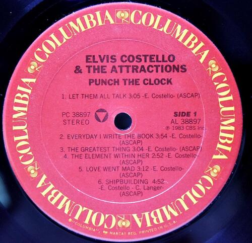 Elvis Costello [엘비스 코스텔로] – Punch The Clock ㅡ 중고 수입 오리지널 아날로그 LP