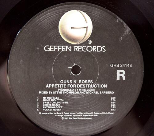 Guns N&#039; Roses [건즈 앤 로지스] – Appetite For Destruction (USA Pressing / Banned Cover) ㅡ 중고 수입 오리지널 아날로그 LP