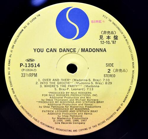 Madonna [마돈나] – You Can Dance (Promo) ㅡ 중고 수입 오리지널 아날로그 LP