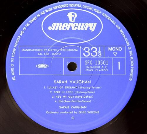 Sarah Vaughan [세라 본] - Sarah Vaughan - 중고 수입 오리지널 아날로그 LP