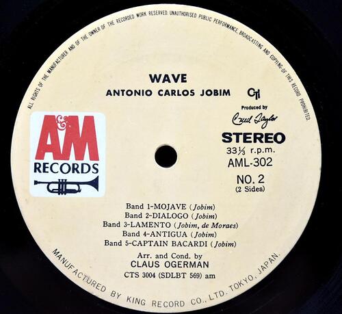 Antonio Carlos Jobim [안토니오 카를로스 조빔] - Wave - 중고 수입 오리지널 아날로그 LP