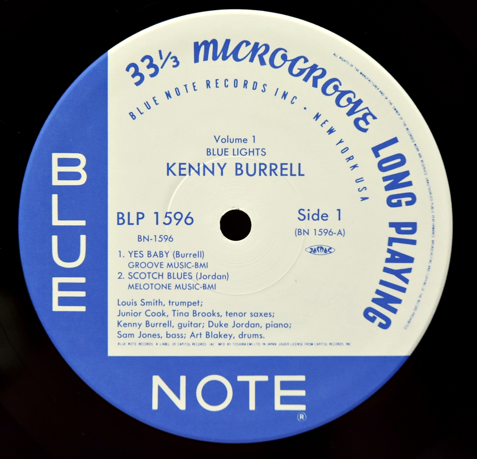 Kenny Burrell [케니 버렐] ‎- Blue Lights, Volume 1 - 중고 수입 오리지널 아날로그 LP