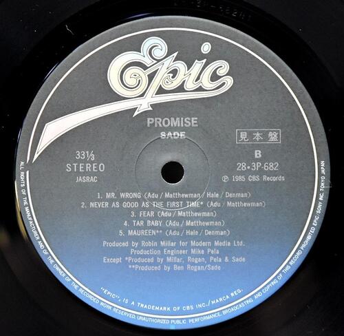 Sade [샤데이] - Promise (Promo) ㅡ 중고 수입 오리지널 아날로그 LP