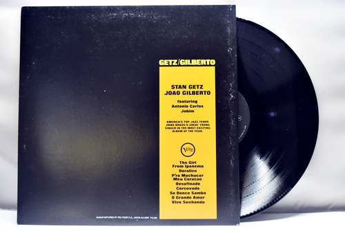 Stan Getz, João Gilberto Featuring Antonio Carlos Jobim [스탄 게츠, 주앙 질베르토, 안토니오 카를로스 조빔] – Getz / Gilberto  - 중고 수입 오리지널 아날로그 LP