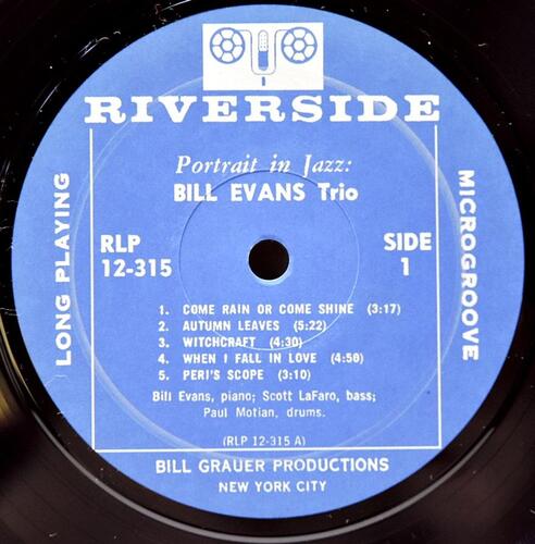 Bill Evans Trio [빌 에반스] ‎- Portrait In Jazz (Mono) - 중고 수입 오리지널 아날로그 LP