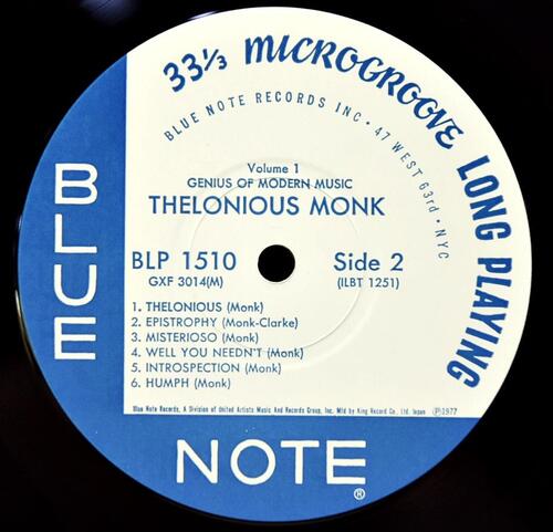 Thelonious Monk [델로니어스 몽크]‎ – Genius Of Modern Music Volume 1 - 중고 수입 오리지널 아날로그 LP