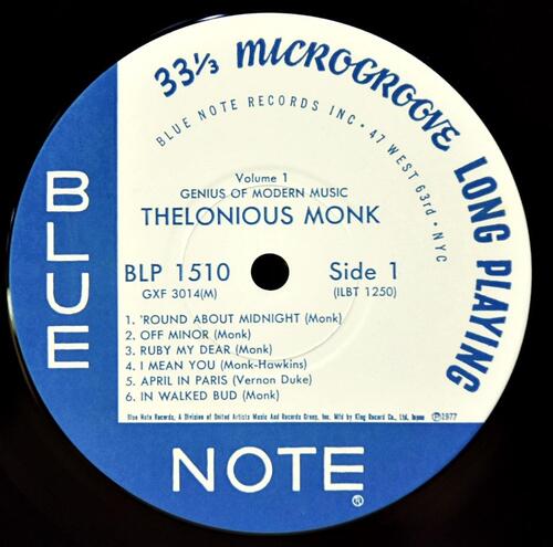 Thelonious Monk [델로니어스 몽크]‎ – Genius Of Modern Music Volume 1 - 중고 수입 오리지널 아날로그 LP