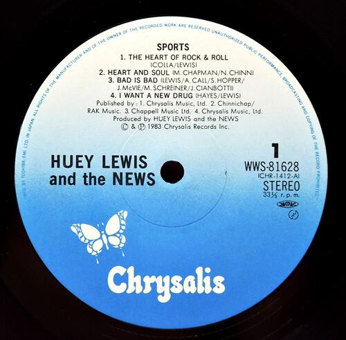 Huey Lewis and the News [휴이 루이스 앤 더 뉴스] - Sports ㅡ 중고 수입 오리지널 아날로그 LP