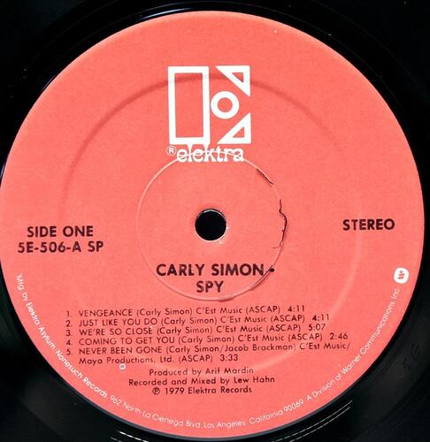 Carly Simon [칼리 사이먼] - Spy ㅡ 중고 수입 오리지널 아날로그 LP