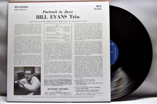 Bill Evans Trio [빌 에반스] ‎- Portrait In Jazz (Mono) - 중고 수입 오리지널 아날로그 LP