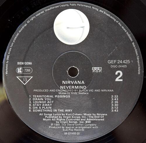 Nirvana [너바나] – Nevermind (Europe 1st Pressing) ㅡ 중고 수입 오리지널 아날로그 LP