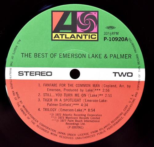 Emerson, Lake &amp; Palmer [에머슨 레이크 앤 파머] – The Best Of Emerson Lake &amp; Palmer ㅡ 중고 수입 오리지널 아날로그 LP