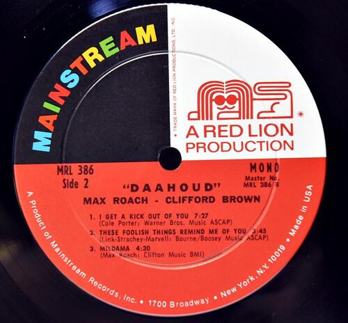 Max Roach, Clifford Brown [맥스 로치, 클리포드 브라운] – Daahoud - 중고 수입 오리지널 아날로그 LP