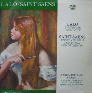 Lalo/Saint-Saens-Symphony Espagnole/Violin Concerto No.3-Rosand/Szoke 오리지널 미개봉반 중고 수입 오리지널 아날로그 LP