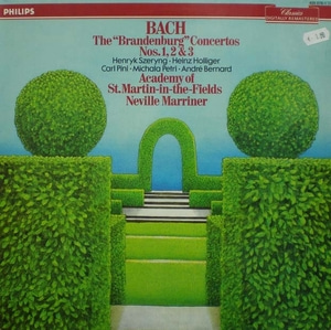 Bach-The Brandenburg Concerto No.1,2,3-Szeryng/Holliger/Marriner 중고 수입 오리지널 아날로그 LP