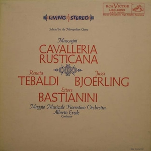 Mascagni-Cavalleria Rusticana 외-Bjoerling/ Tebaldi/Bastianini/Erede 2LP 중고 수입 오리지널 아날로그 LP