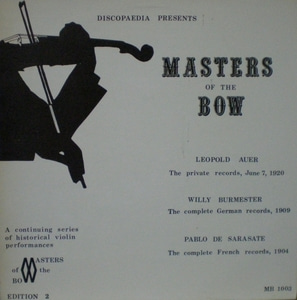 Leopold Auer 外 - Masters of The Bow 중고 수입 오리지널 아날로그 LP