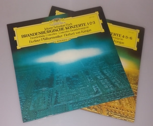 Bach - Brandenburg Concertos No.1~6 전곡 - Herbert von Karajan 2LP 중고 수입 오리지널 아날로그 LP