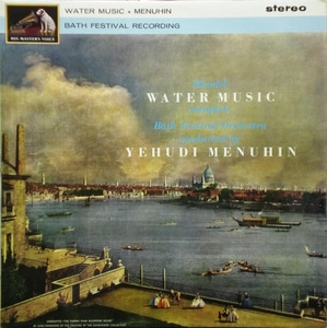 Handel - Water Music - Yehudi Menuhin 중고 수입 오리지널 아날로그 LP