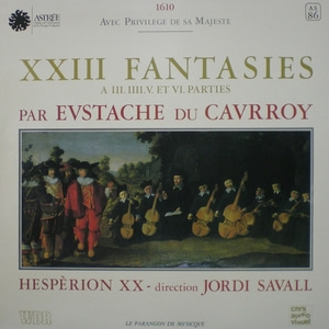 Eustache Du Caurroy- 23 Fantasies- Jordi Savall 중고 수입 오리지널 아날로그 LP