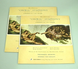 Beethoven - Symphony No.8 &amp; No.9 (Choral )-Karajan (2LP)