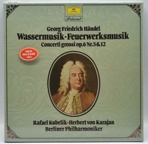 Handel - Water Music/ Fire Music/ Concerti Grossi - Rafael Kubelik/ Herbert von Karajan 2LP 오리지널 미개봉 LP