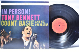 Tony Bennett With Count Basie And His Orchestra [토니 베넷, 카운트 베이시] - In Person! - 중고 수입 오리지널 아날로그 LP