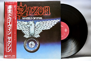 Saxon [색슨] - Wheels Of Steel ㅡ 중고 수입 오리지널 아날로그 LP