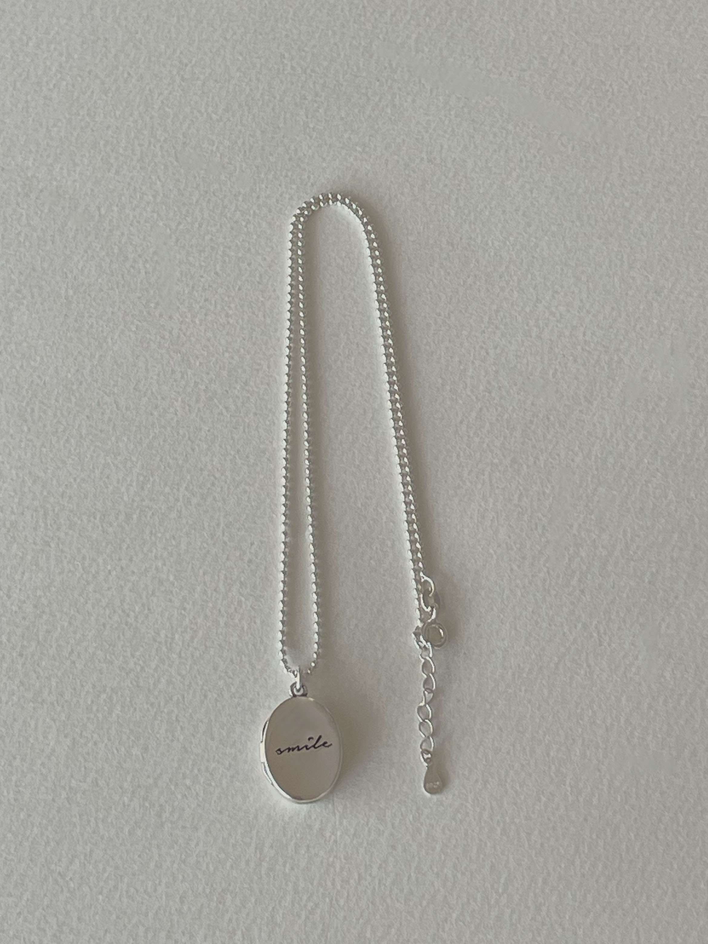 [당일발송/92.5 Silver]  Open pendant necklace