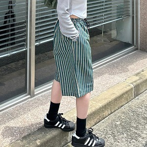 Stripe Half Pants